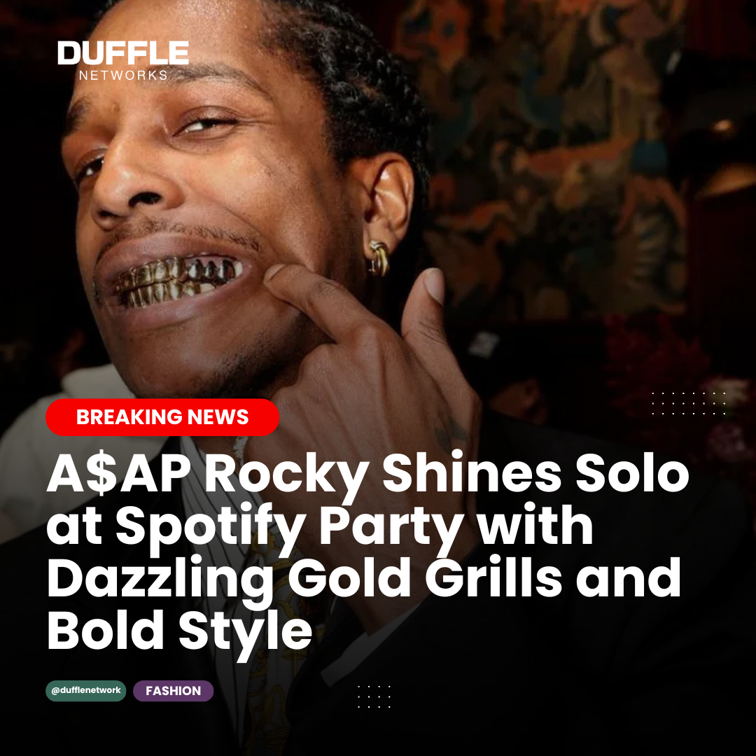 A$AP Rocky Turns Heads at Cannes with a Flash of Gold