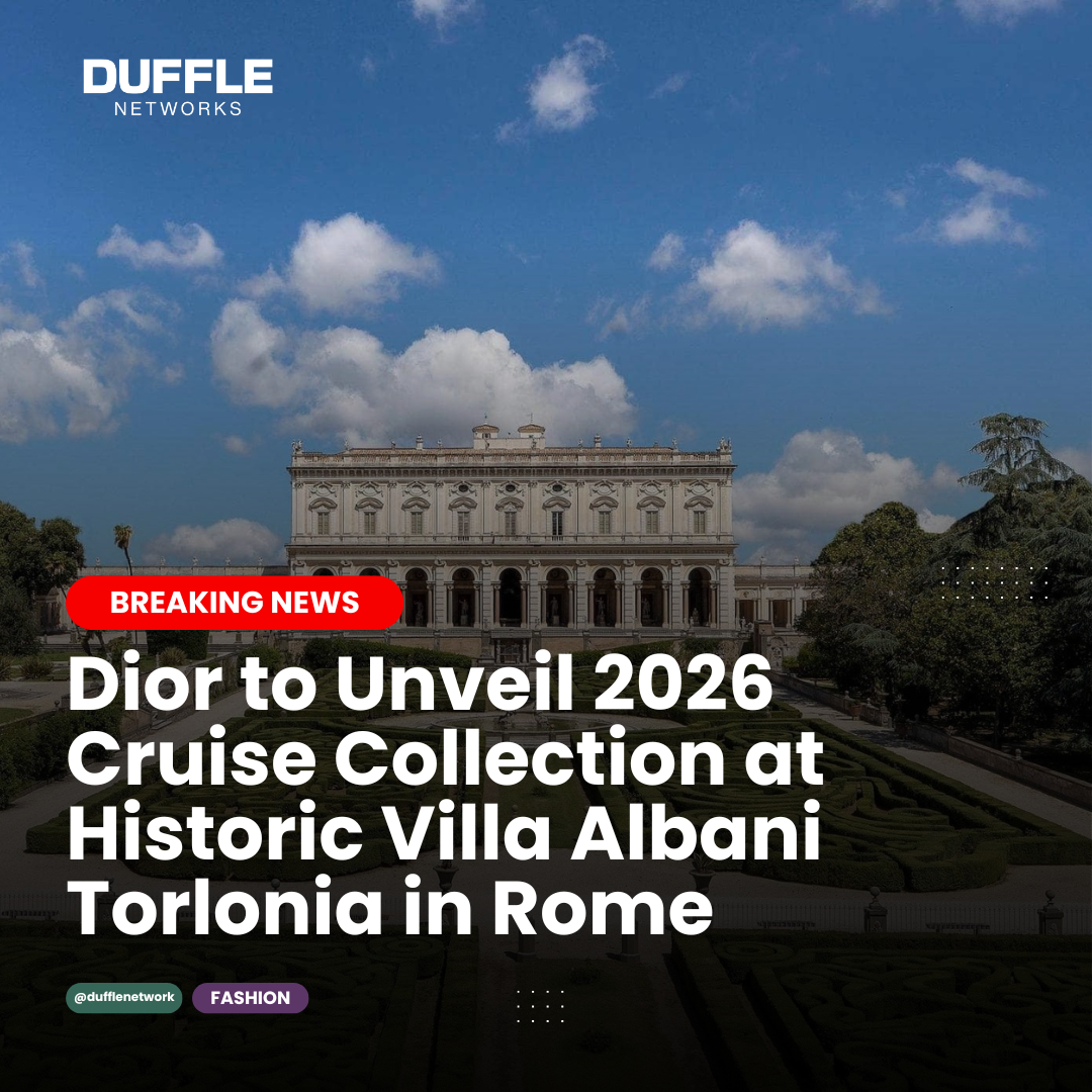 Dior to Present 2026 Cruise Collection at Villa Albani Torlonia in Rome