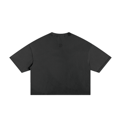 Queen of Hearts Classic Frayed Boxy Tee