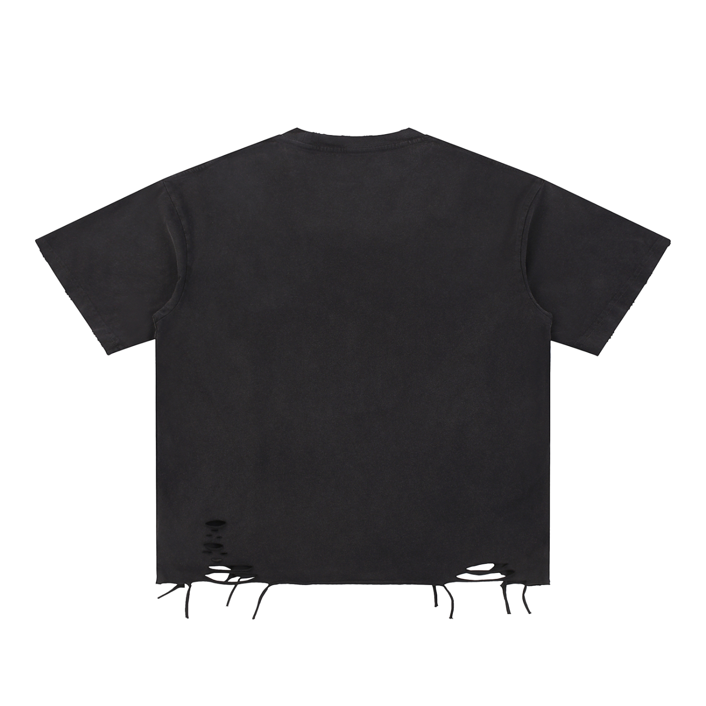 DUFFLE Gold Grillz Snow Washed Raw-Hem T-Shirt