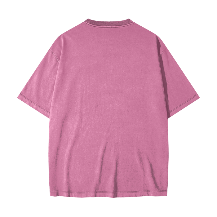 DUFFLE UNIVERSITY Heavyweight Drop Shoulder Vintage Washed Solid Color Tee