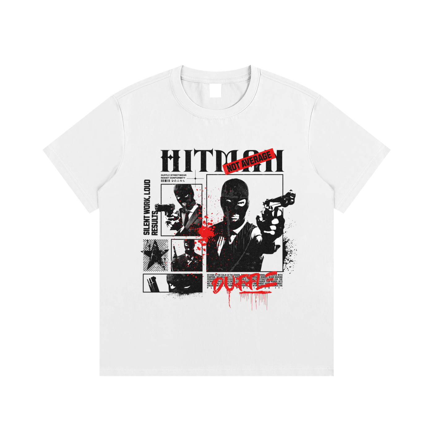 DUFFLE HUSTLE IN SILENCE Essential Cotton T-Shirt