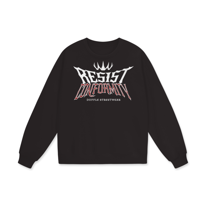 Resist Conformity Heavyweight Drop Shoulder Oversized Sweatshirt