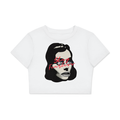 Fearless Face Fitted Crop Tee