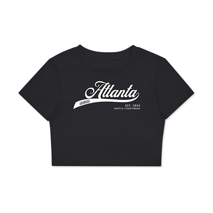 ATLANTA Women's Fitted Crop Tee