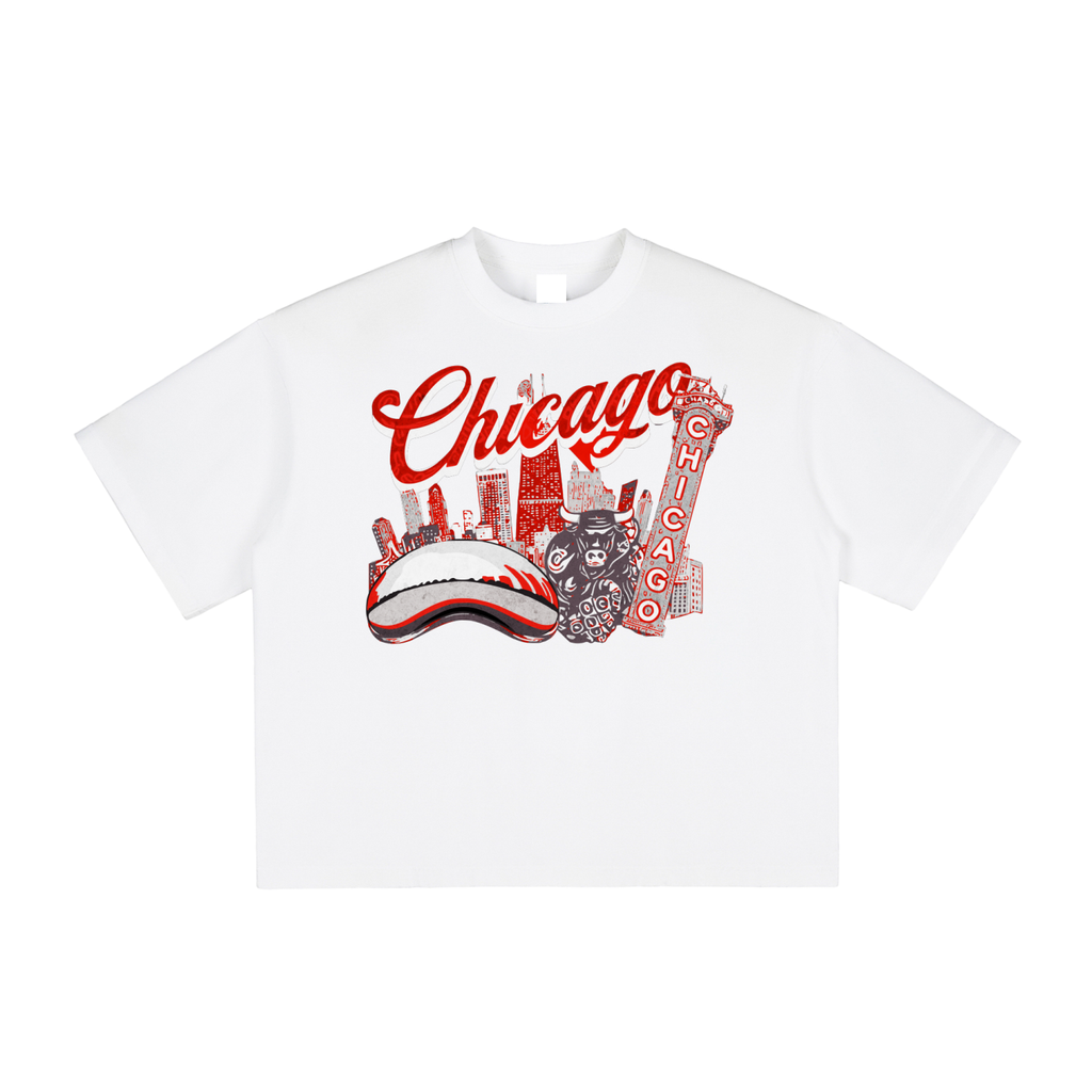 Chicago Vintage Washed Boxy T-Shirt