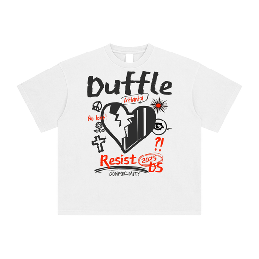 DUFFLE Broken Heart Enzyme Washed T-Shirt