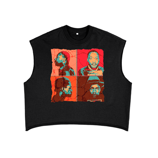 Martin Luther King Jr X Malcolm X French Terry Boxy Tank Top