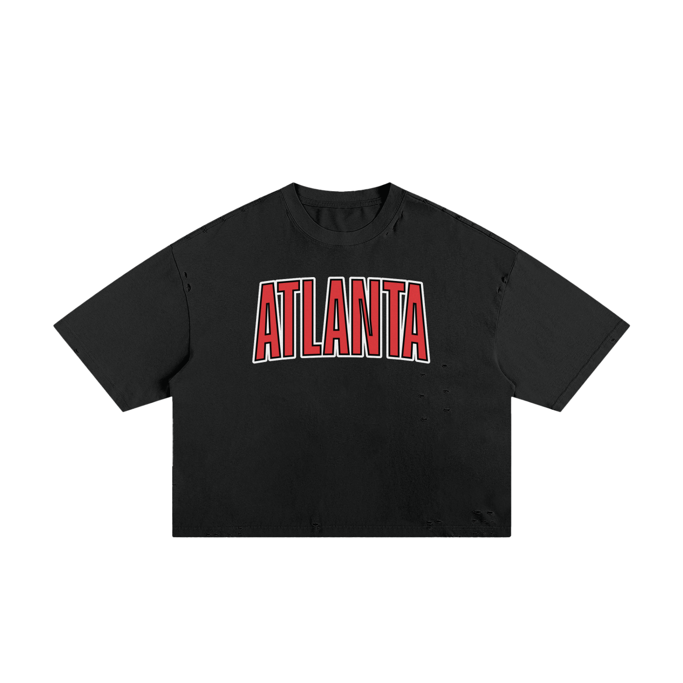 Atlanta Classic Frayed Boxy Tee