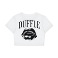 DUFFLE Lips Women's Bodycon Crop Tee