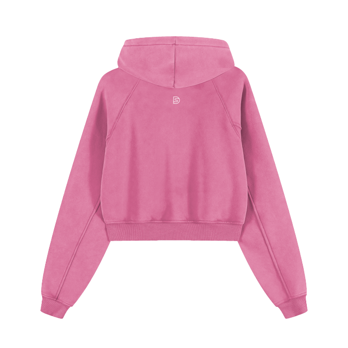 DUFFLE Cropped Zip-Through Hoodie