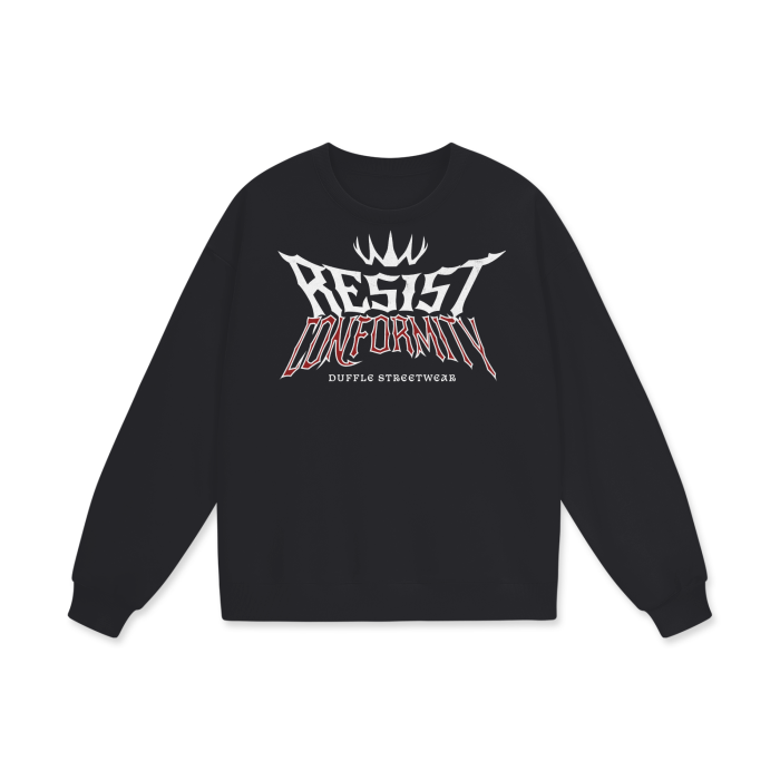 Resist Conformity Heavyweight Drop Shoulder Oversized Sweatshirt