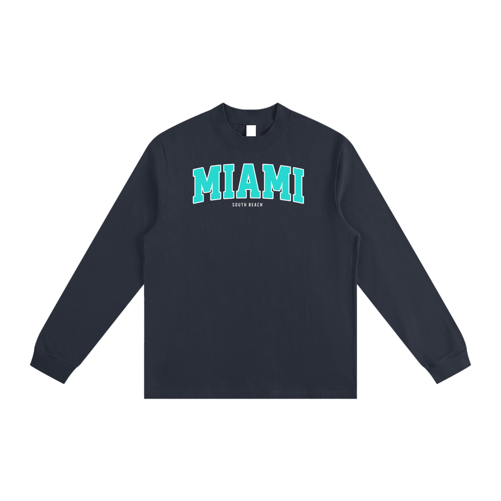 Miami Essential Non-Shrink Mock Neck Sweatshirt