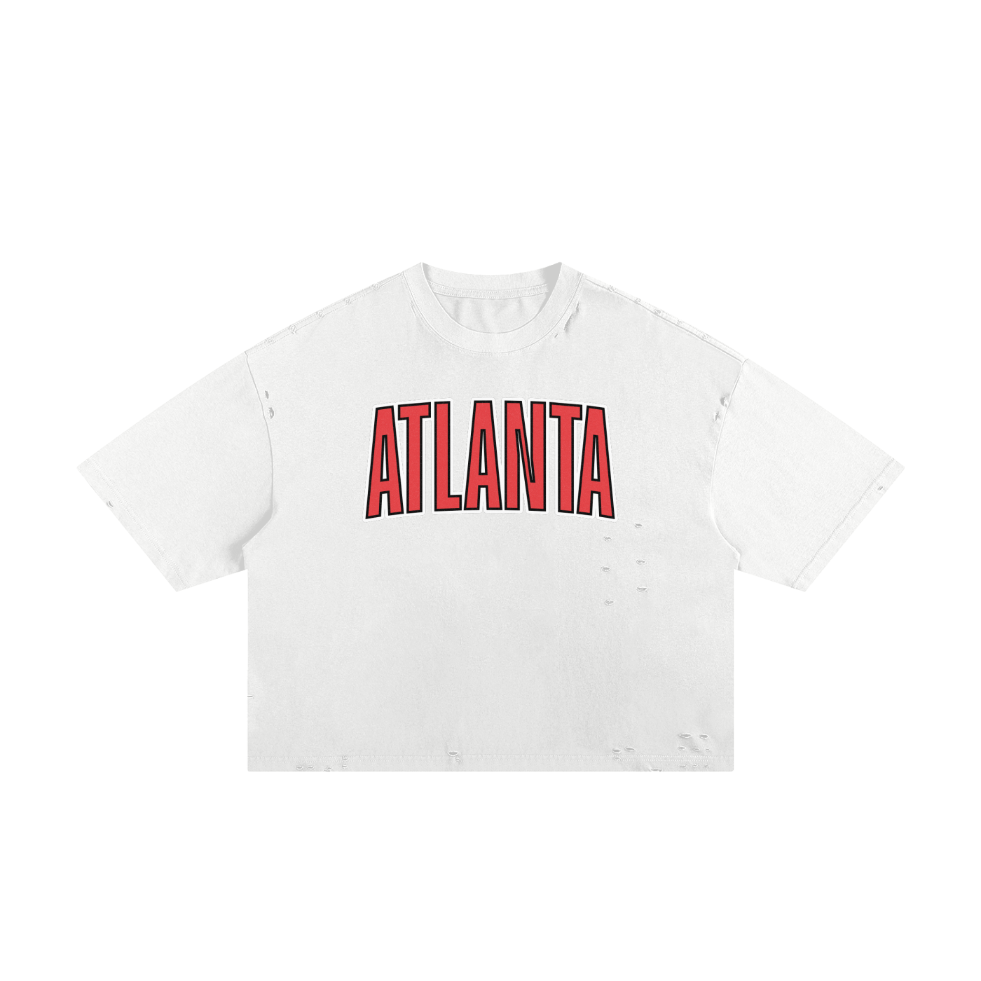 Atlanta Classic Frayed Boxy Tee
