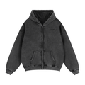 DUFFLE Zip-Through Boxy Hoodie