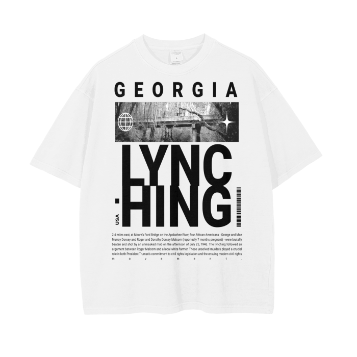 Georgia Lynching Vintage Wash Drop Shoulder T-Shirt