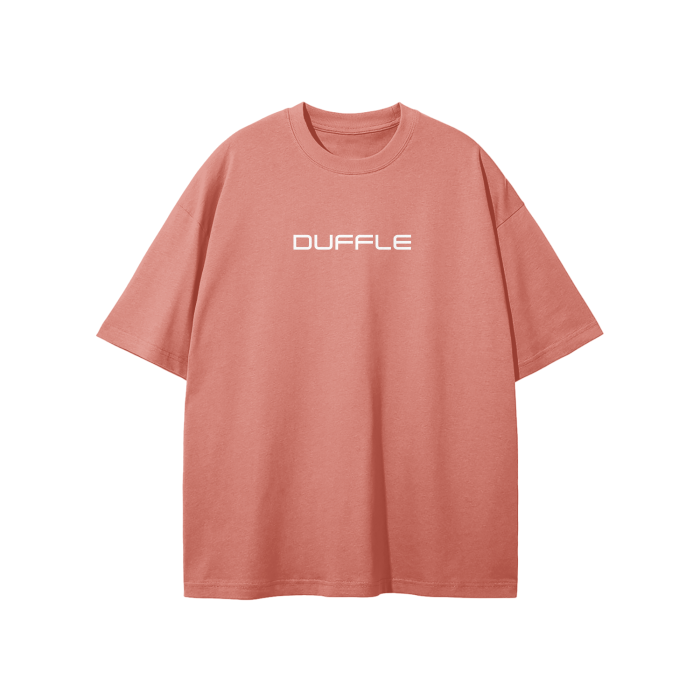 DUFFLE LOGO Solid Color Loose Fit FOG T-Shirt