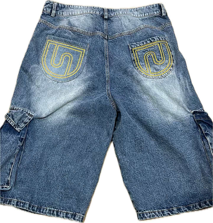 Men's Washed Denim Jorts
