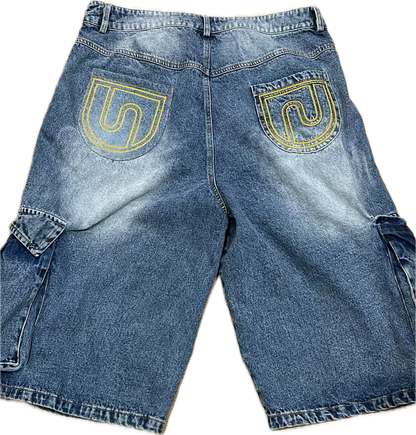 Men's Washed Denim Jorts