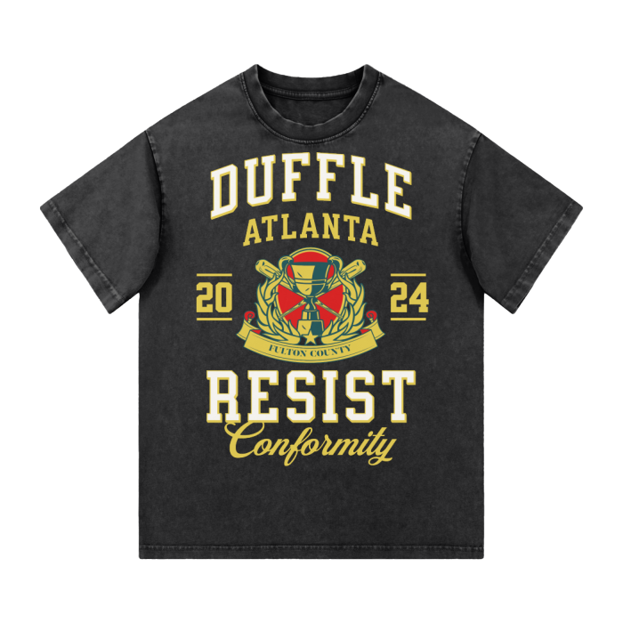 duffle,slogan,university tee,MOQ1,Delivery days 5