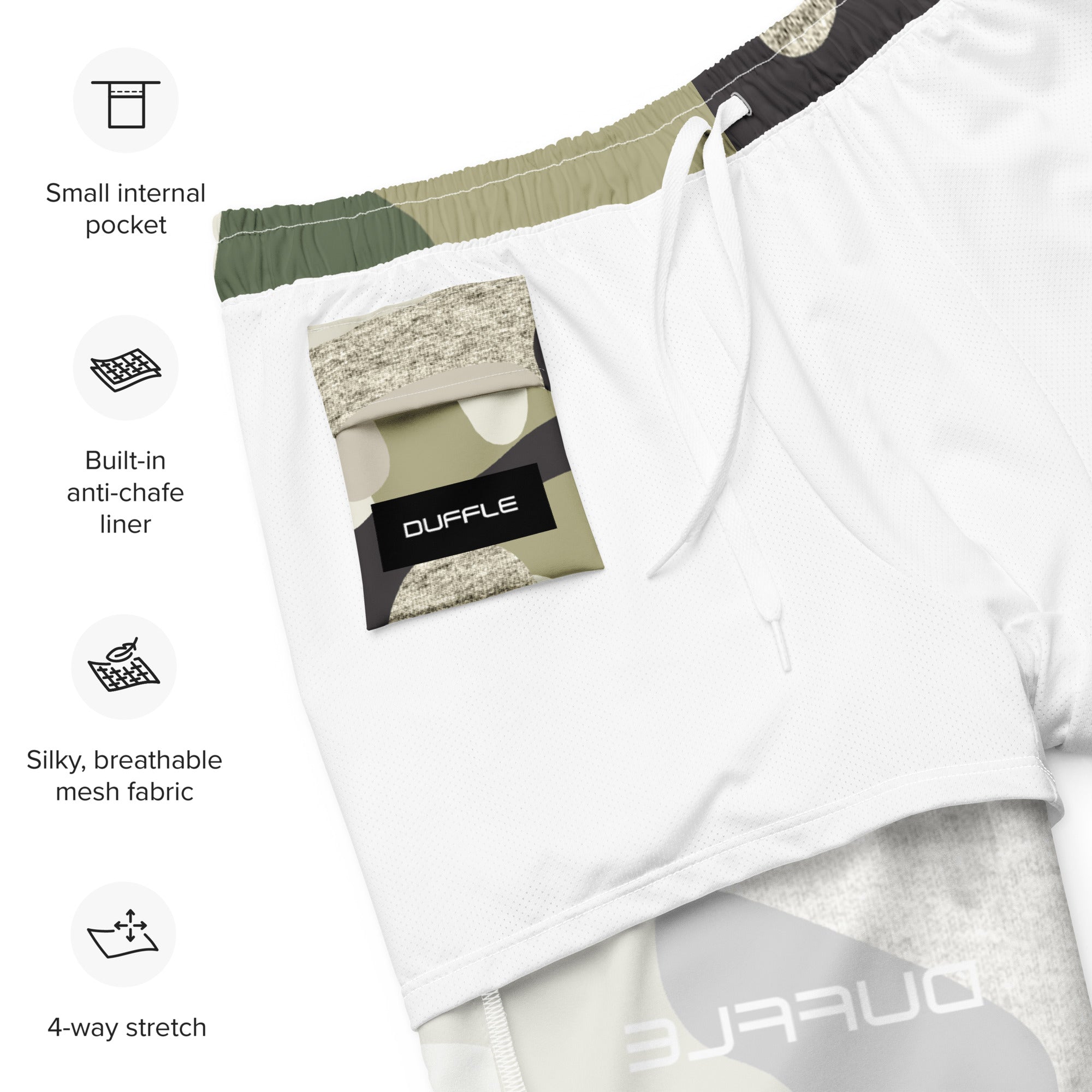 DUFFLE Camo Men's Swim Trunks