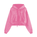 DUFFLE Cropped Zip-Through Hoodie