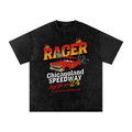 Chicago Racer Acid Wash Oversize T-Shirt - 250 GSM