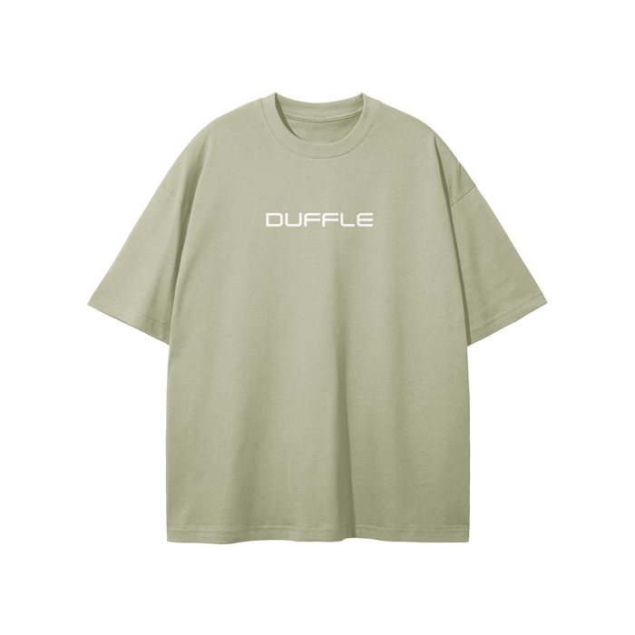 DUFFLE LOGO Solid Color Loose Fit FOG T-Shirt