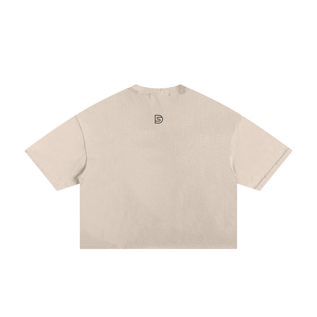 Queen of Hearts Classic Frayed Boxy Tee