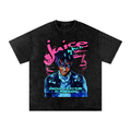 Juice World Fan Art Acid Wash Oversize T-Shirt - 250 GSM