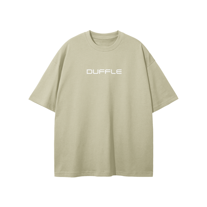DUFFLE LOGO Solid Color Loose Fit FOG T-Shirt