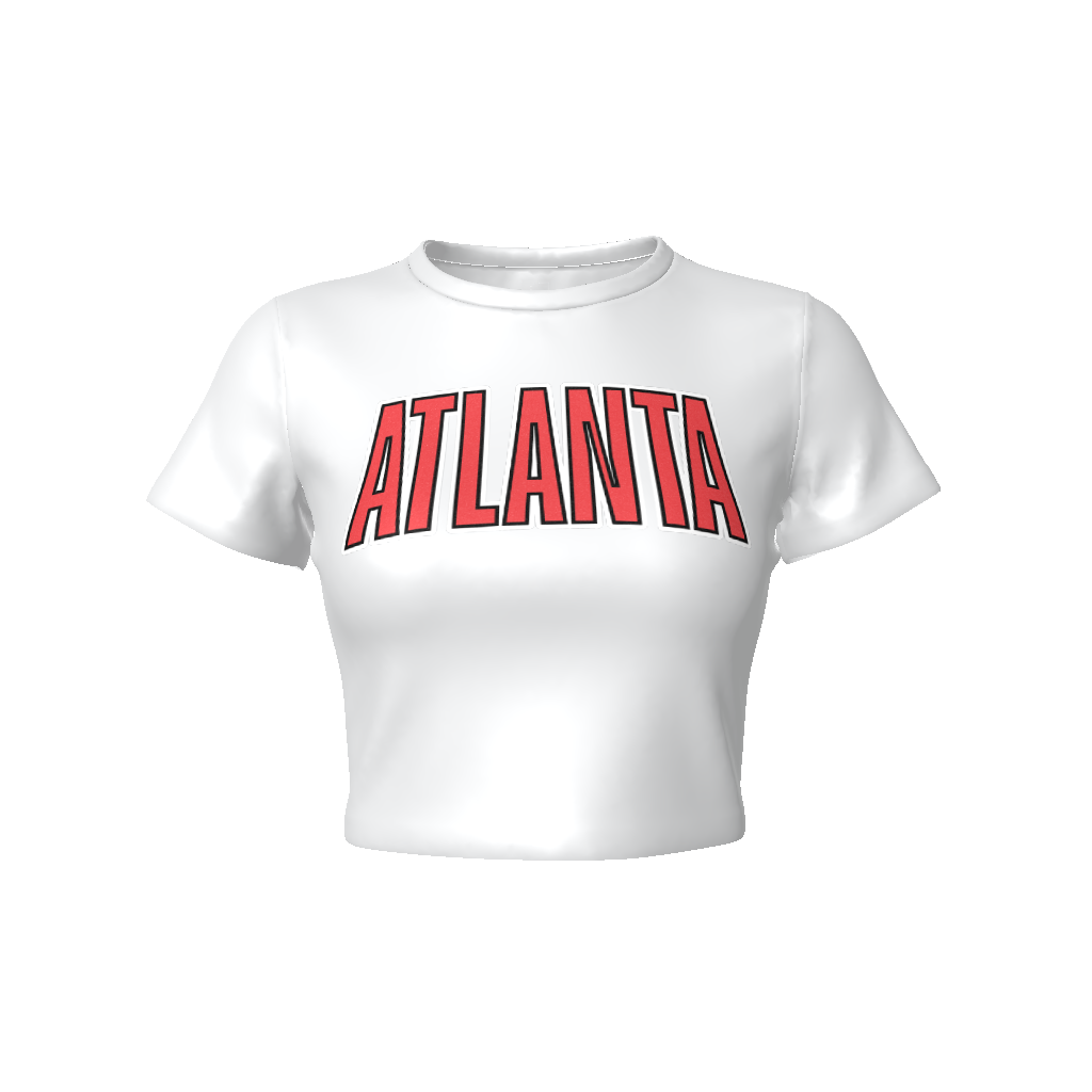 Atlanta Women's Fitted Crop Tee