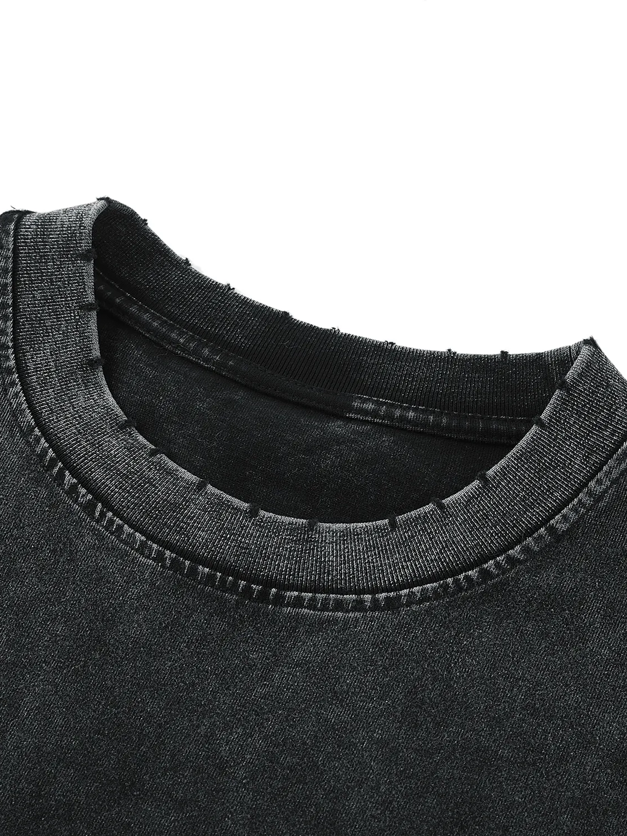 DUFFLE STREETWEAR Snow Washed Frayed Hem Tank Top