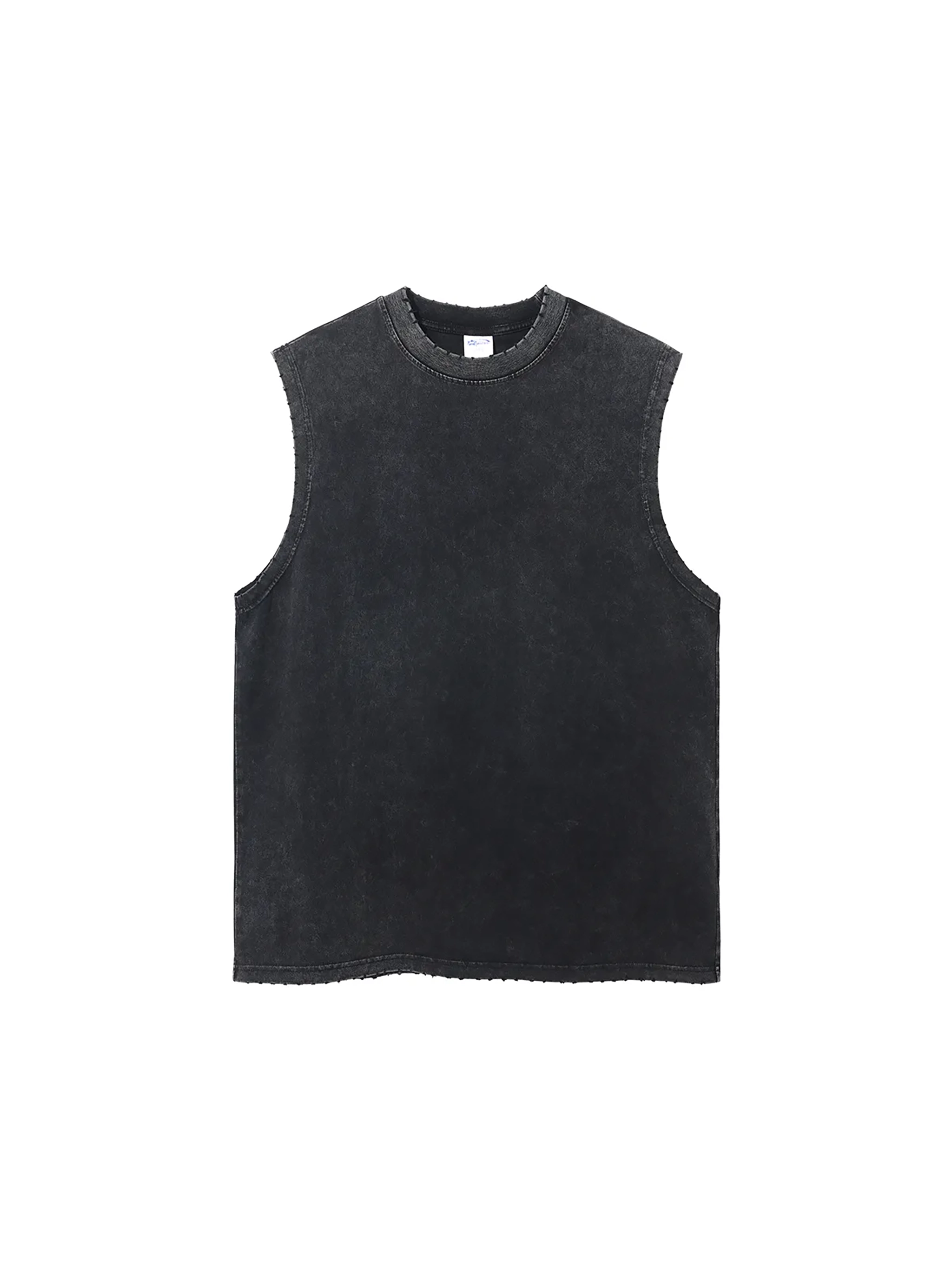 DUFFLE STREETWEAR Snow Washed Frayed Hem Tank Top