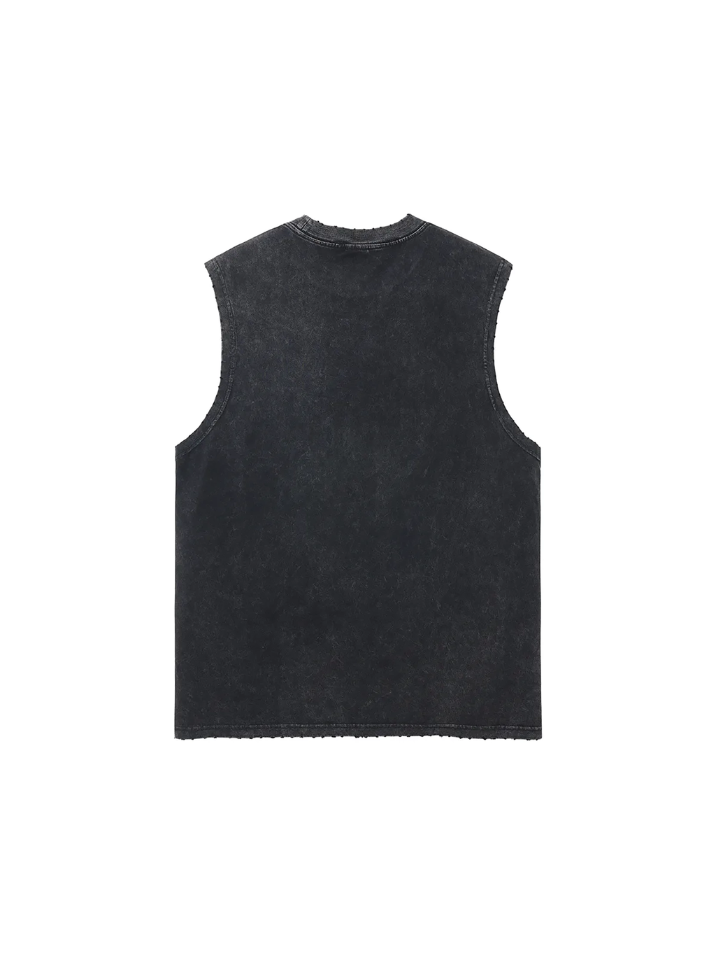 DUFFLE STREETWEAR Snow Washed Frayed Hem Tank Top