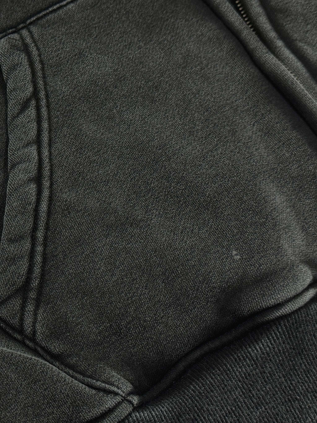 DUFFLE Streetwear Acid Washed Zip-up Hoodie