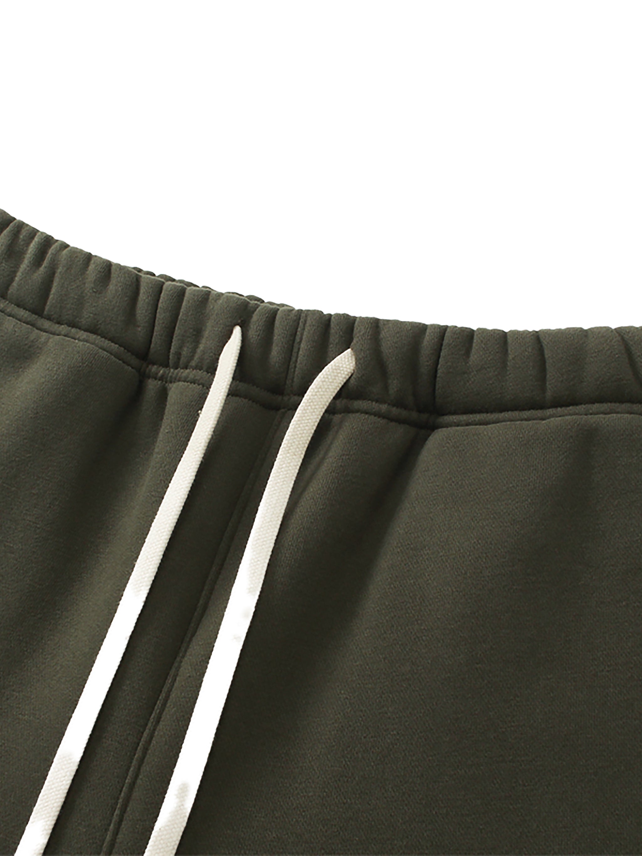 DS Unisex Solid Color Fleece Straight Leg Pants