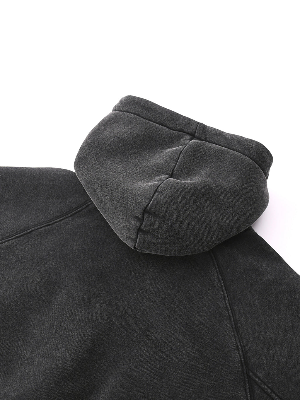 DUFFLE Snow Washed Cropped Hoodie