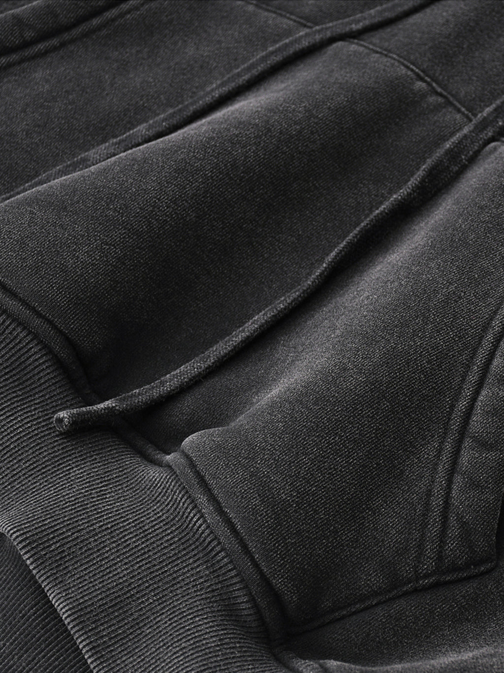 DUFFLE Snow Washed Cropped Hoodie