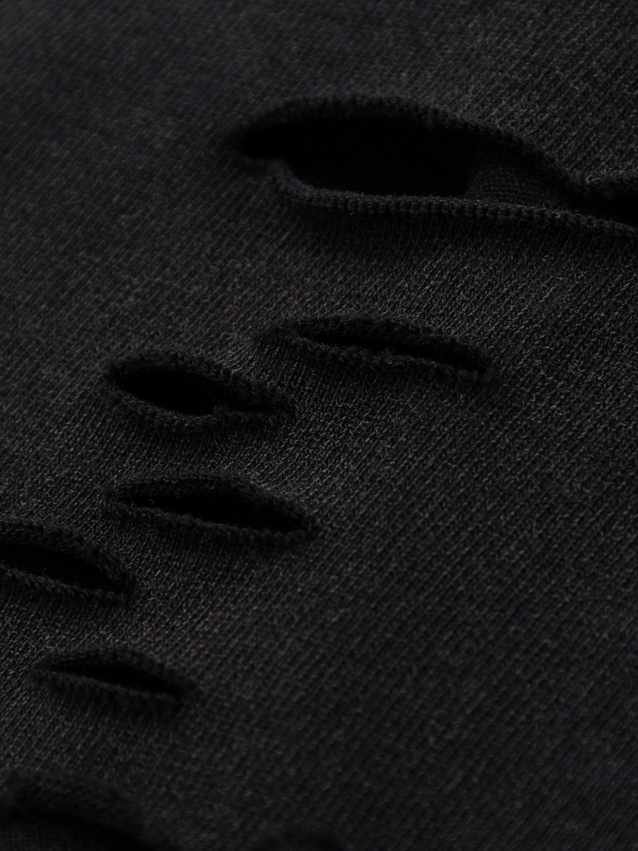 DUFFLE Gold Grillz Snow Washed Raw-Hem T-Shirt