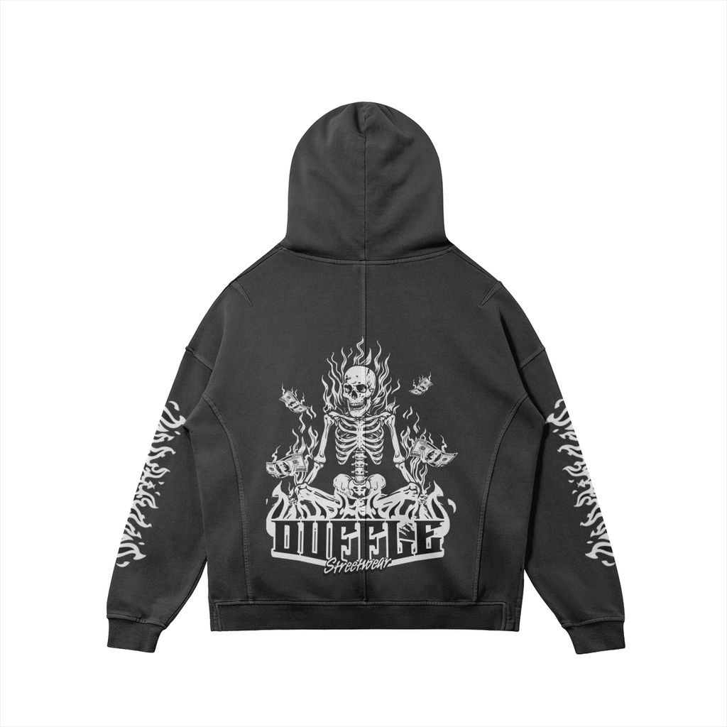 DUFFLE FLAME SKULL Hoodie