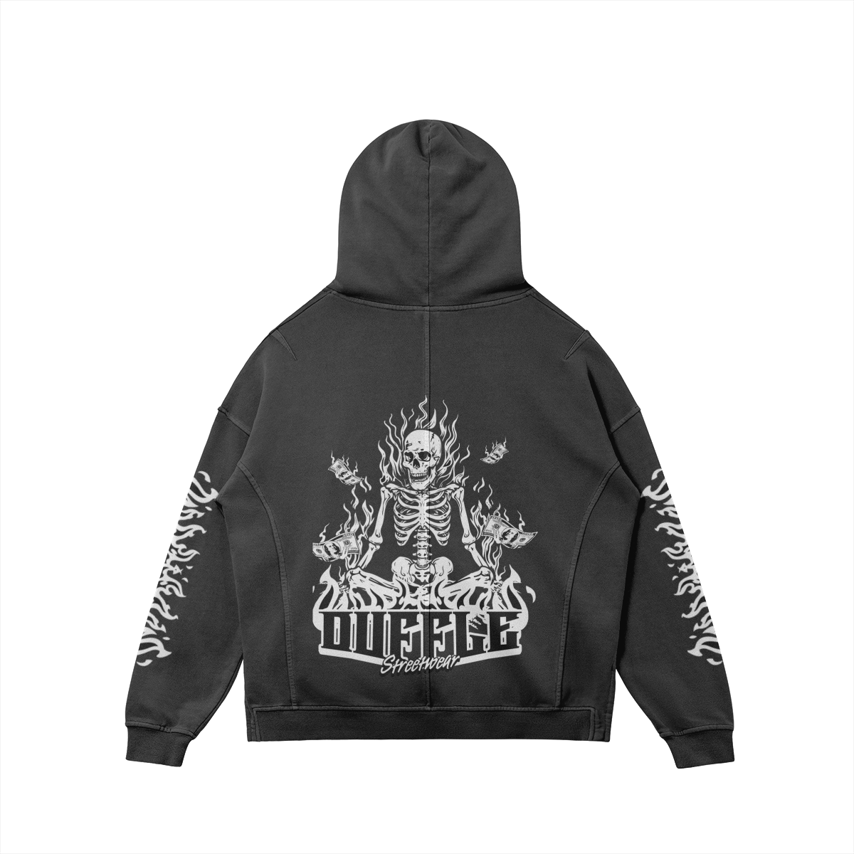 DUFFLE FLAME SKULL Hoodie
